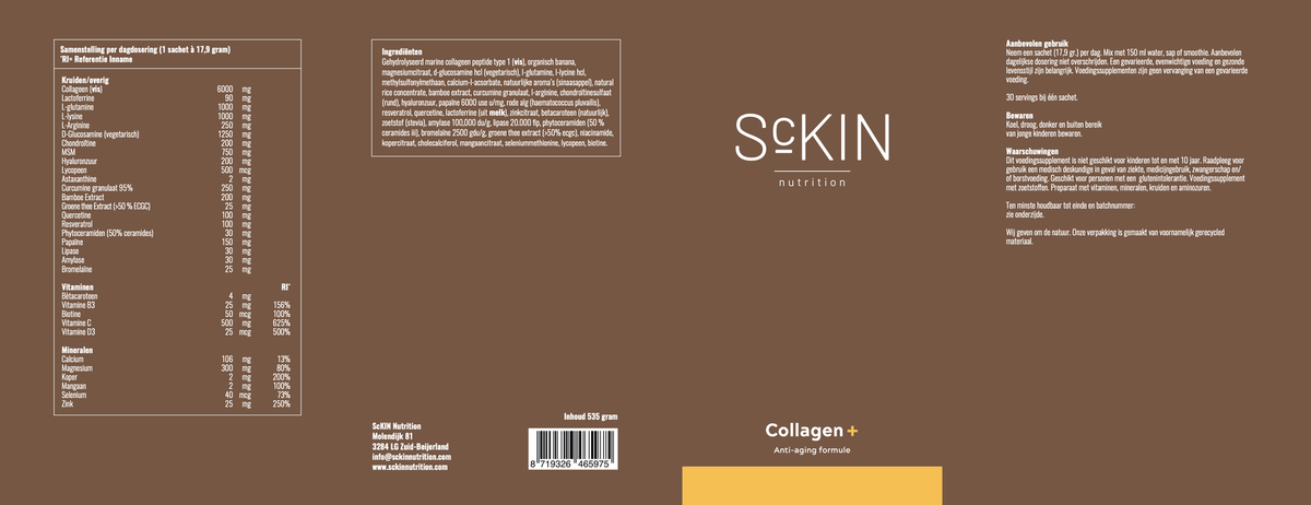 Collageen poeder supplement all-in-one